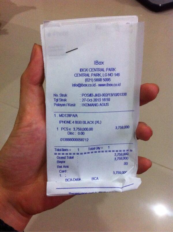 Terjual Jual murah iphone 4 8gb black kondisi 98%  KASKUS