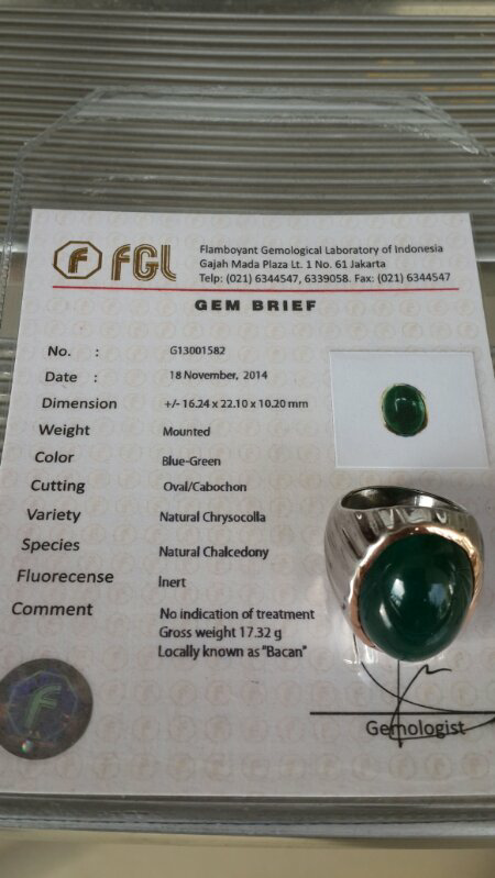 BACAN DOKO HIJAU CINCAU