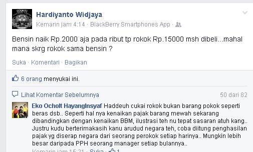 Menurut agan penting BBM atau rokok..???