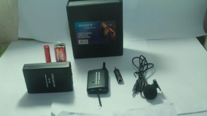 Terjual JUAL MIC CLIP ON WIRELESS SONY Untuk DSLR/handycam 