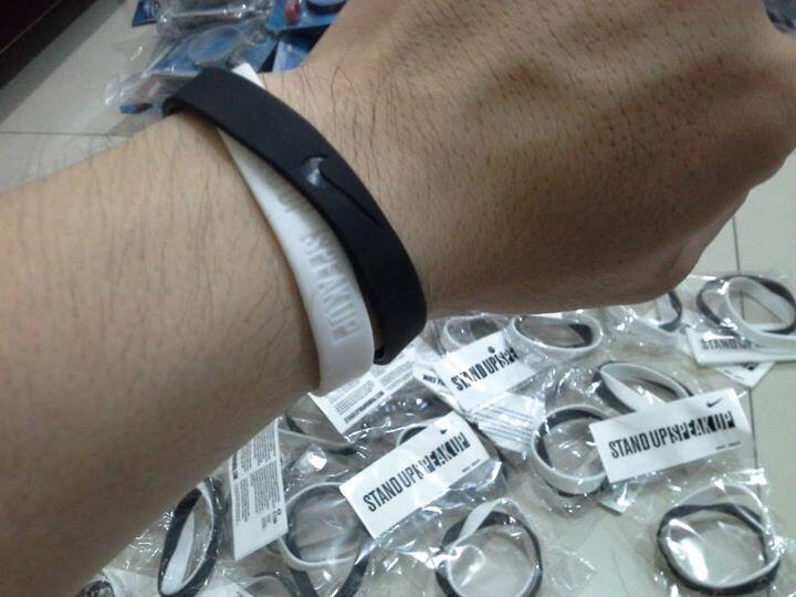 Rubber Gelang nike nba standup i promise livestrong active faith etc
