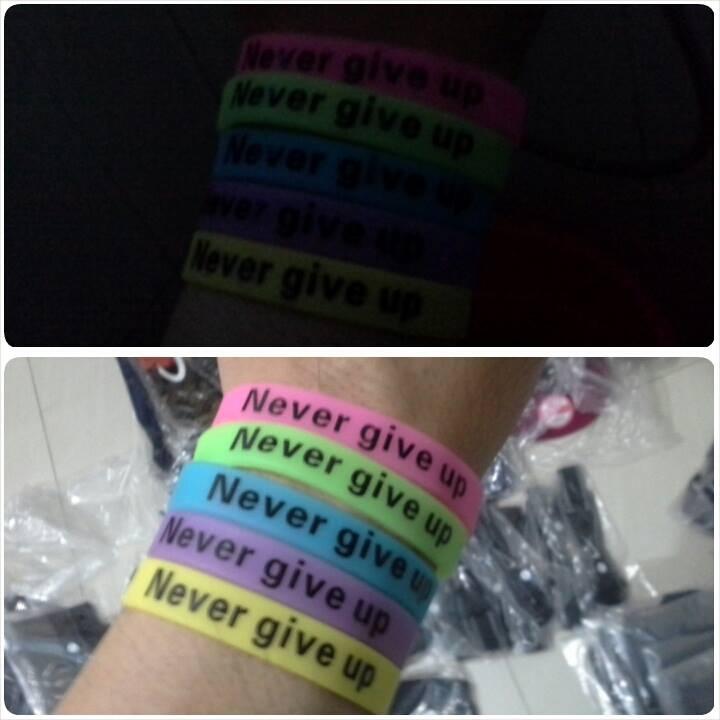 Rubber Gelang nike nba standup i promise livestrong active faith etc