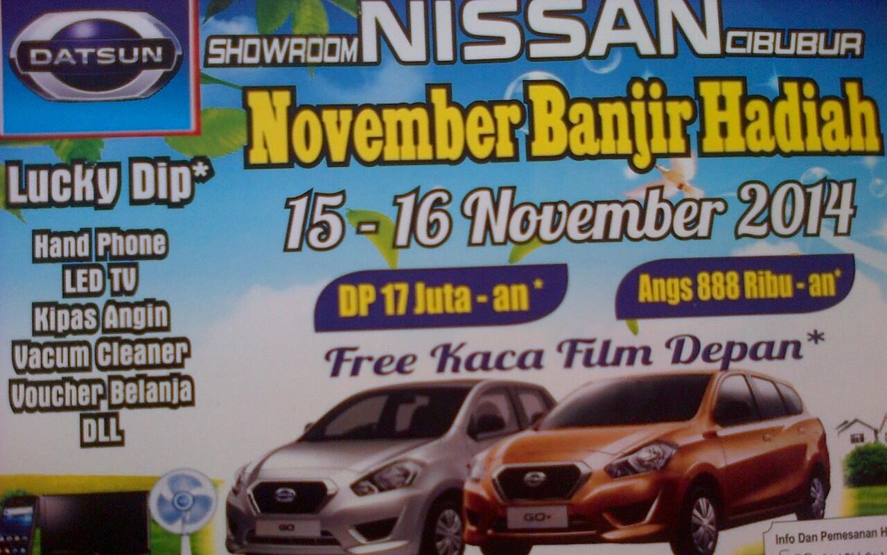 Showroom Event Nissan-Datsun Cibubur 15-16 & 22-23 November 2014