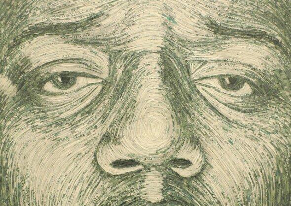 Lukisan Dengan Menggunakan Potongan Uang Kertas | AJAIB 