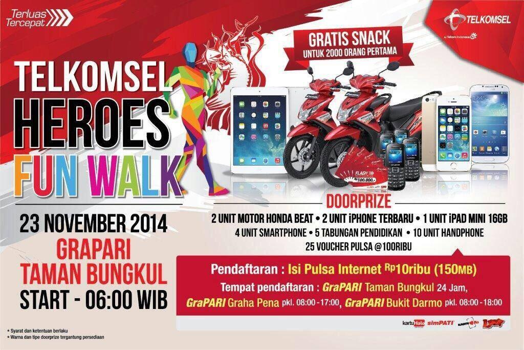 ~ஜ★☎ JALAN SEHAT BERSAMA TELKOMSEL HEROES FUN WALK ☎★ஜ~