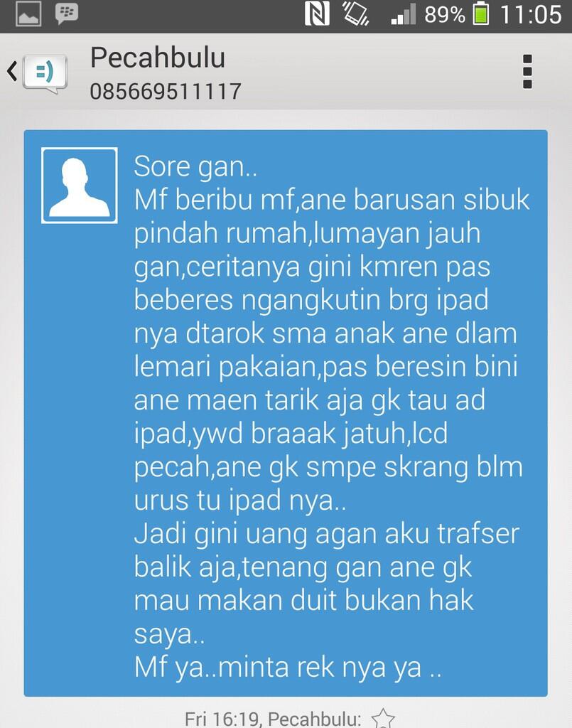 SURAT TERBUKA UNTUK AGAN PECAHBULU (atau ANDIDELFI, atau DAGING.KOTOK)