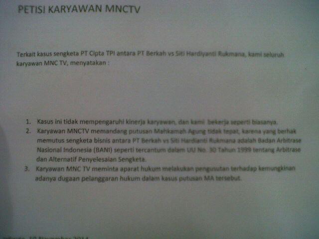 Hary Tanoe Ancam Wartawan MNCTV