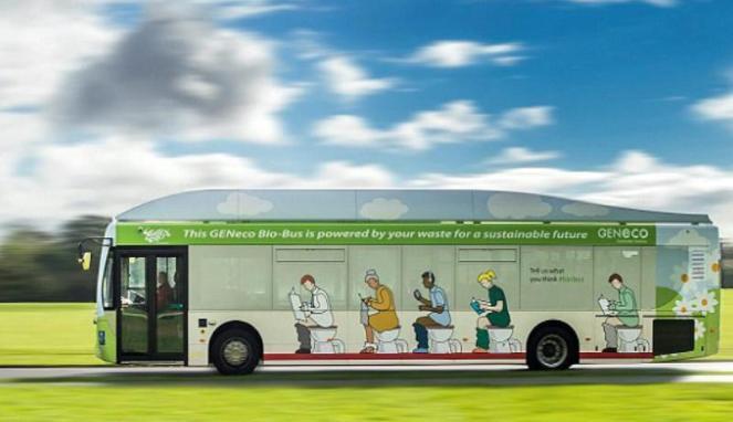 Inilah Bus Pertama Bertenaga Kotoran Manusia