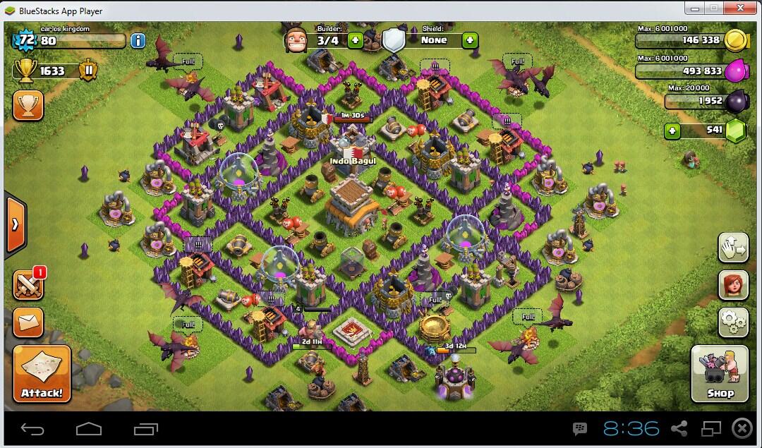 Dijual Cepat Akun COC TH.8 lvl.72