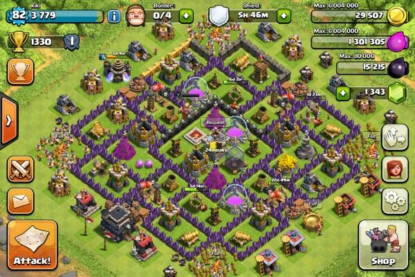 FOR SALE ID COC TH9 LV 83. BUILDER 4. GEMS 1300an. FASTER!