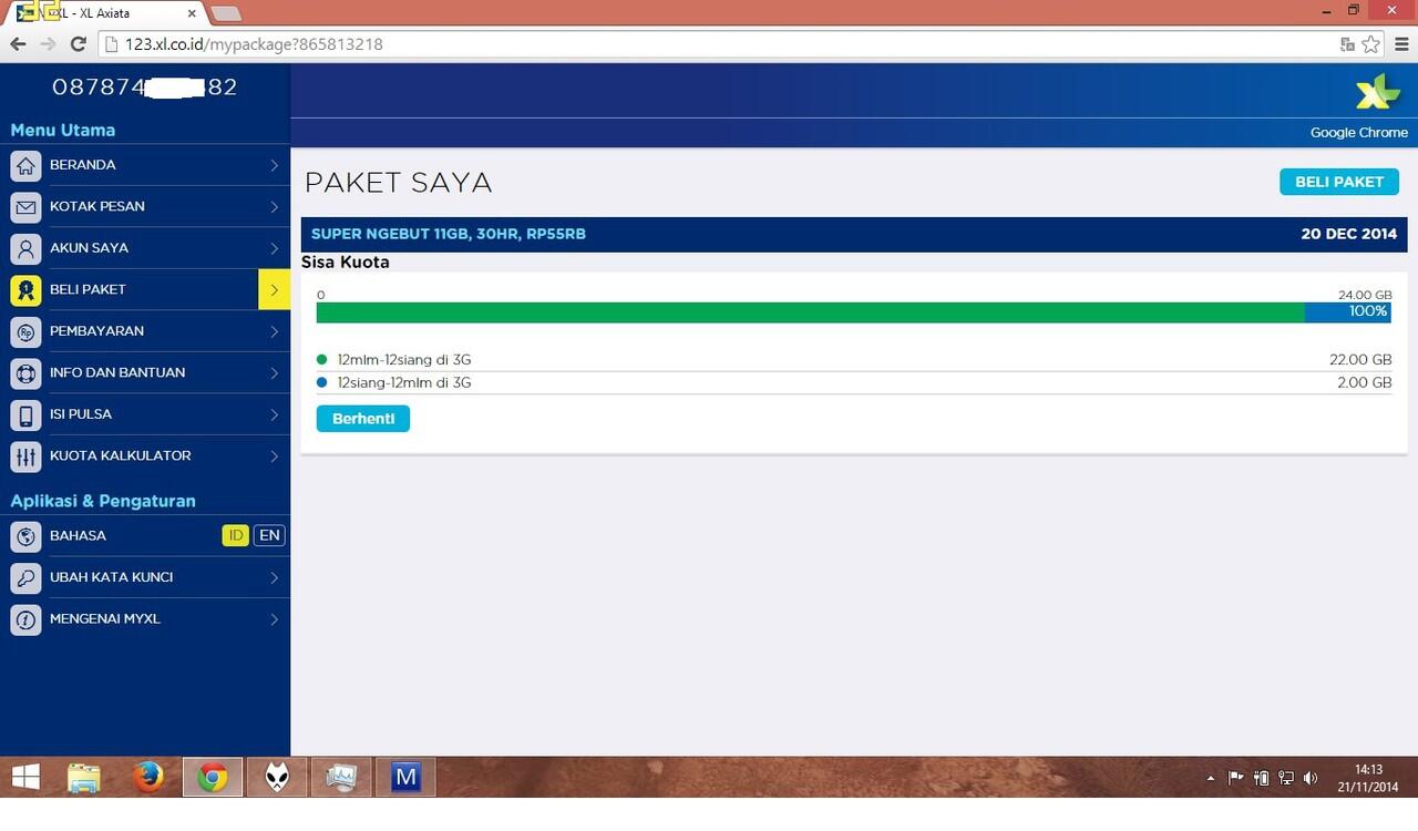 Inject/Tembak Paket Internet XL, INDOSAT, Telkomsel, Axis Bandung Murah