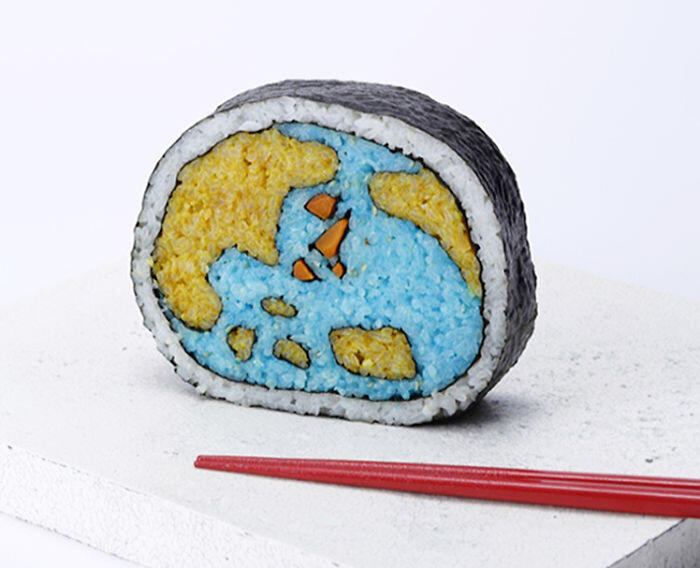 Gila Makanan sushi ini di desain Lucu dan Imut dan Menarik sebelum di makan