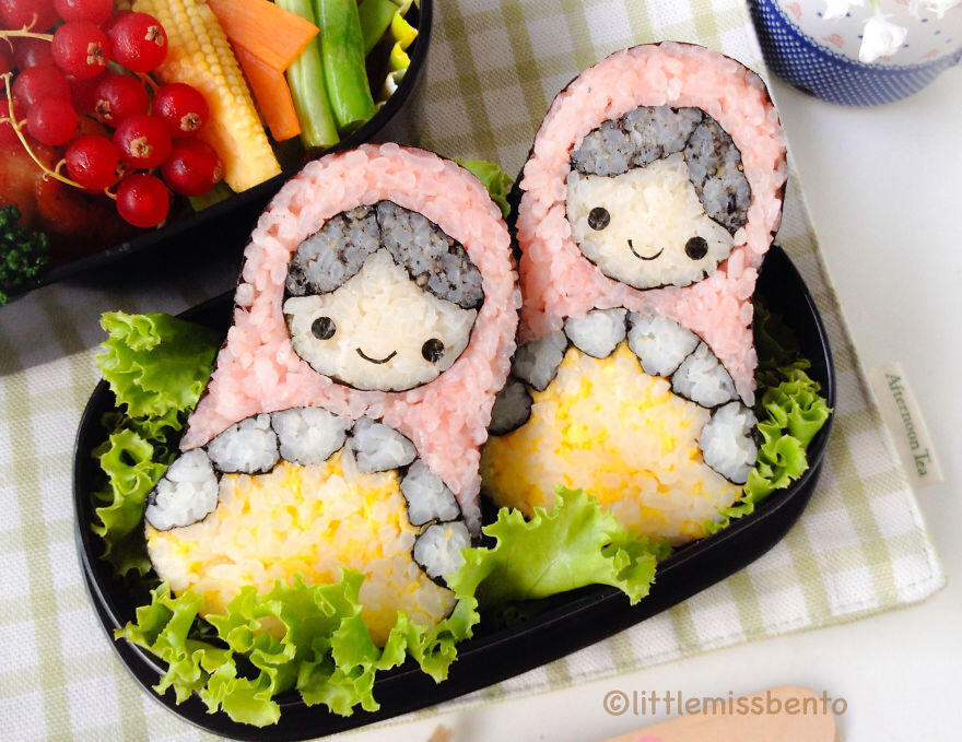 Gila Makanan sushi ini di desain Lucu dan Imut dan Menarik sebelum di makan