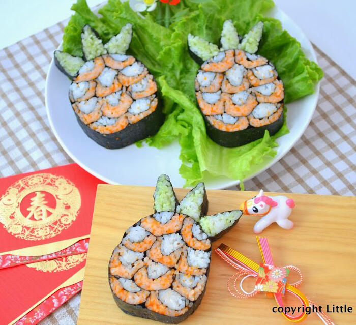 Gila Makanan sushi ini di desain Lucu dan Imut dan Menarik sebelum di makan
