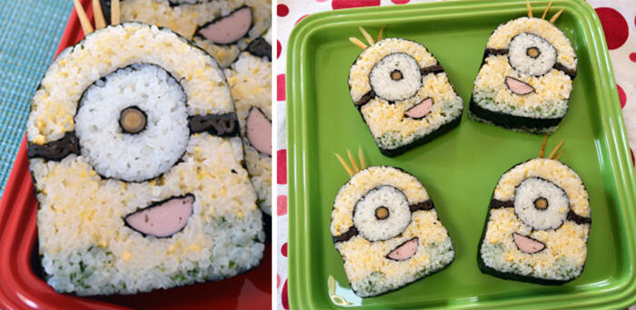 Gila Makanan sushi ini di desain Lucu dan Imut dan Menarik sebelum di makan