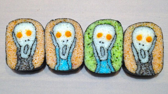 Gila Makanan sushi ini di desain Lucu dan Imut dan Menarik sebelum di makan