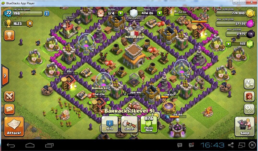 Dijual Cepat Akun COC TH.8 lvl.72