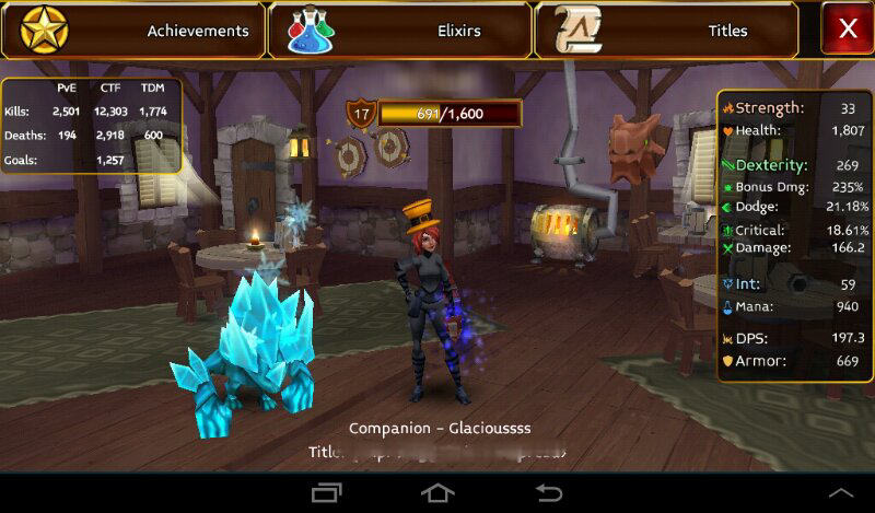 jual char arcane legends pvp lvl 17 full set grands..