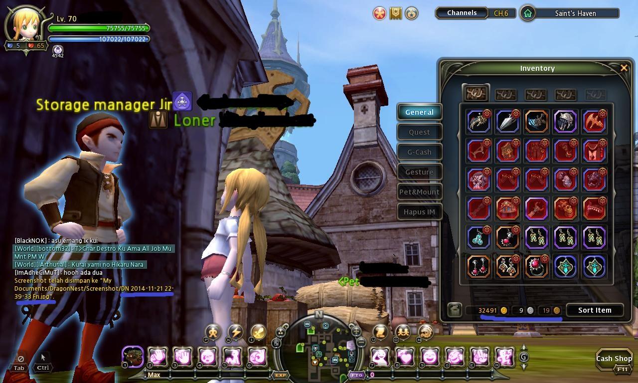 Jual Gold Dragon Nest INA Serv. Vestinel