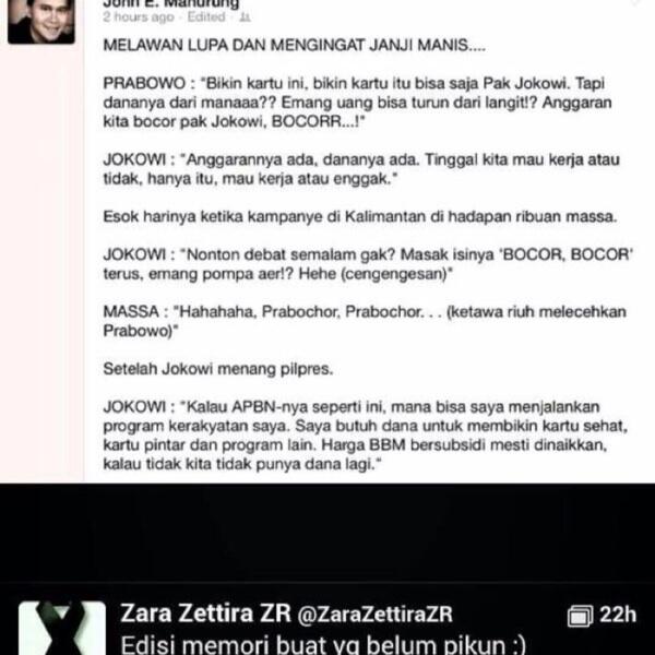 Kata kata prabowo dulu! Menolak lupa!