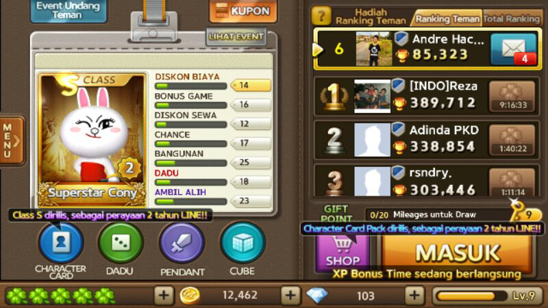 Jual id char line lets get rich