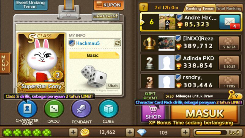 Jual id char line lets get rich