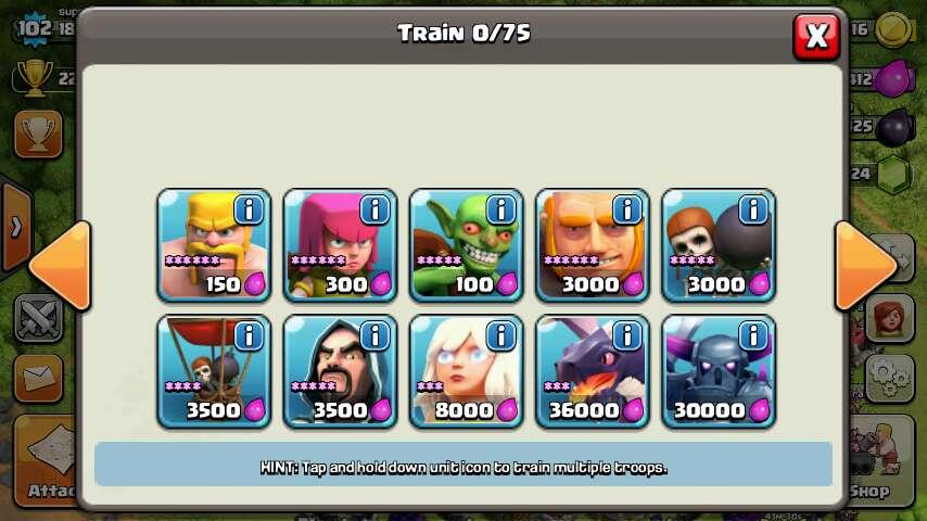ID CLASH OF CLANS LEVEL 102 TOWNHALL 9 OBRALL SOB... JKT