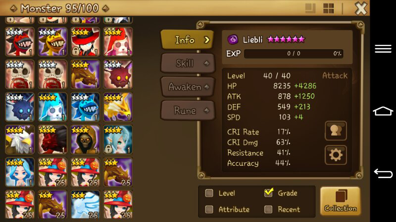 Jual Santai Id Summoners war. 3 natborn *5 + Joker Dark