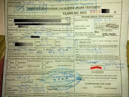 Kenali Jenis Surat Tilang Polisi