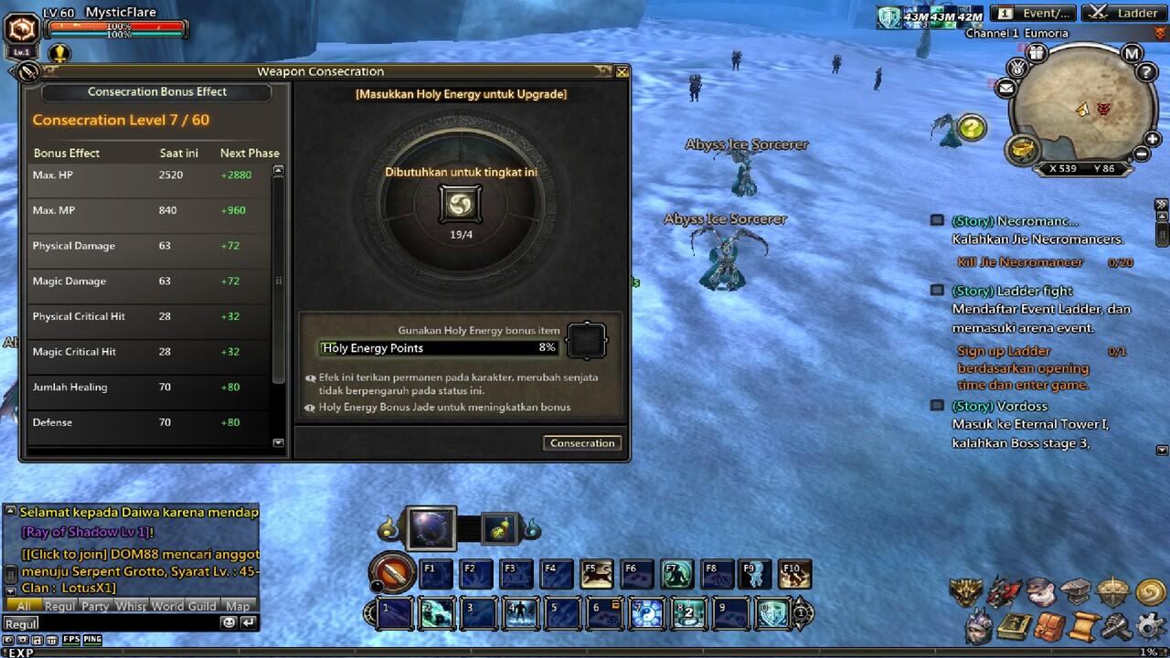 JUAL CHAR DEWA WOM (WEAPON OF MYTHOLOGY)