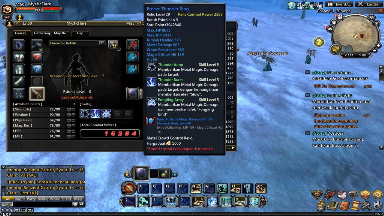 JUAL CHAR DEWA WOM (WEAPON OF MYTHOLOGY)