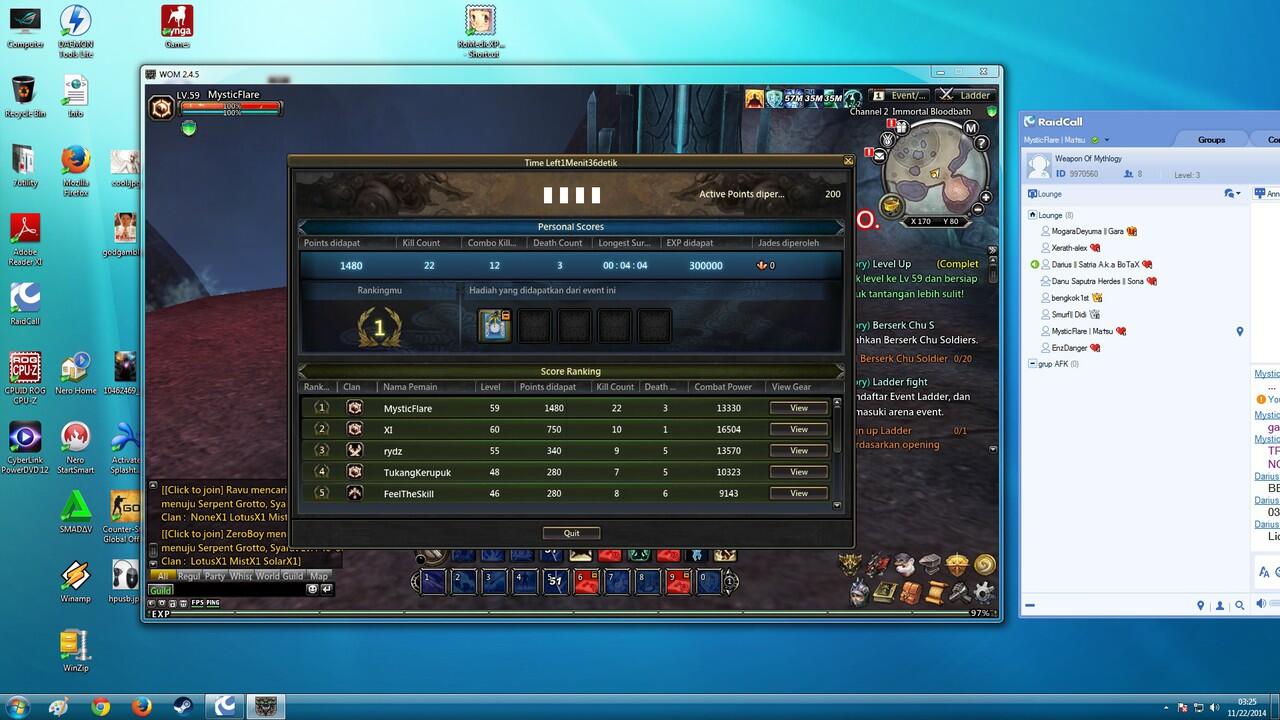 JUAL CHAR DEWA WOM (WEAPON OF MYTHOLOGY)