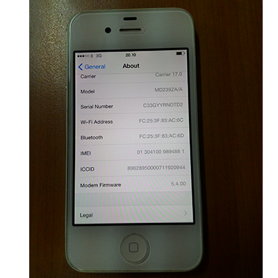 IPHONE 4S White FU 16GB mulus dijamin original
