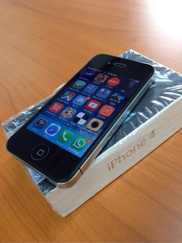 Iphone4 16GB hitam murah lengkap