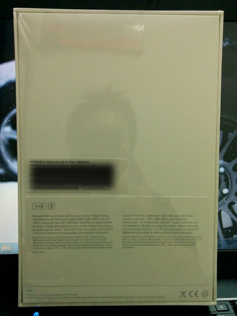 Ipad Mini Wifi+Cellular Kapasitas 16Gb Space Grey BNIB Garansi Resmi Apple
