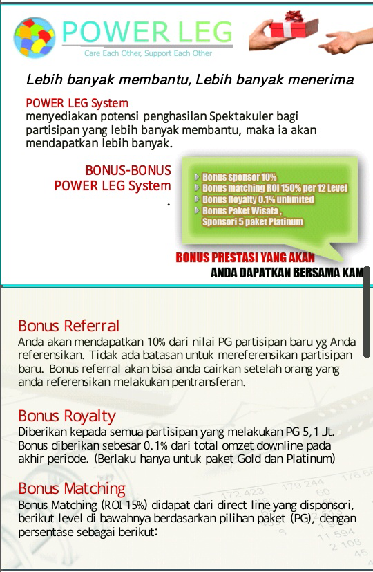 INDOPOWERLEG Sistem Monoleg murni (SPILLOVER FOREVER)