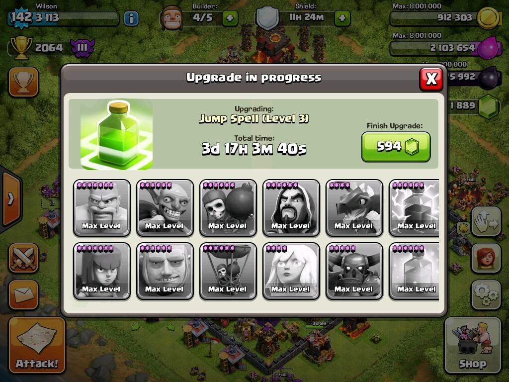 WTS id COC level 142 TH 10 all def mentok, all troop fully upgrade queen level 39