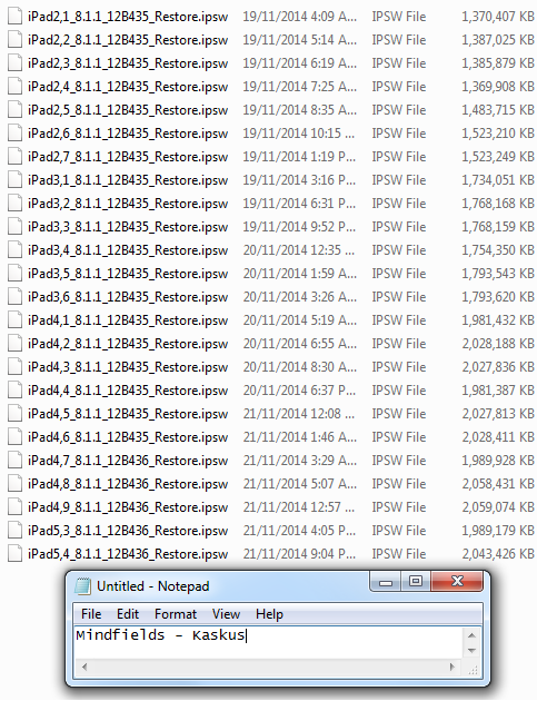 Firmware iOS Terbaru Lengkap All iDevices (iPad, iPhone, dan iPod Touch)