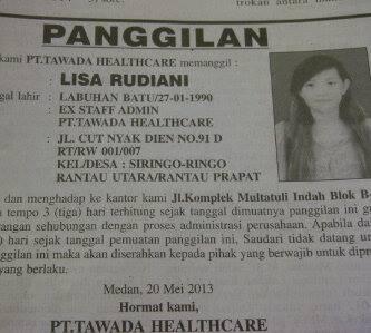 (WANTED) Lisa Rudiani, pencuri dan penipu cantik di tempatnya bekerja