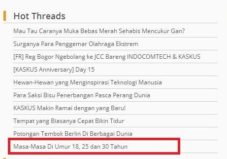 Perbedaan yang kamu rasakan saat berumur 18, 25 dan 30 tahun