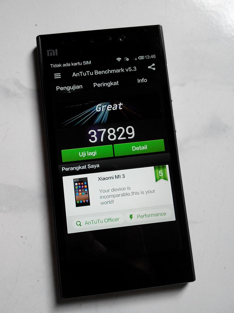 xiaomi mi3 black mantabb muluss 99% batangan spek gaharr