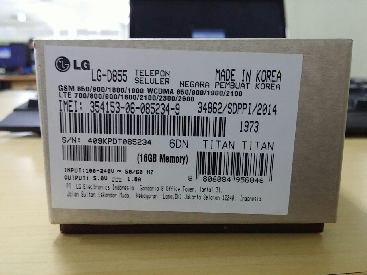 LG G3 D855 Fullset Mulus Harga Kaskus