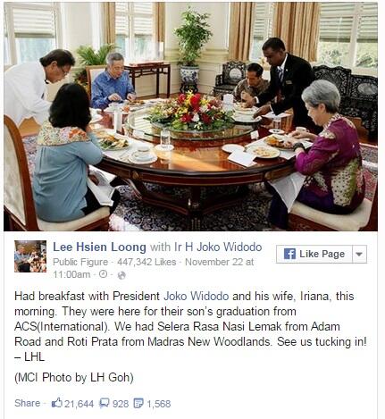 PM Singapura dan Jokowi Sarapan Nasi Lemak, Warga Memuji... Apa Istimewanya?