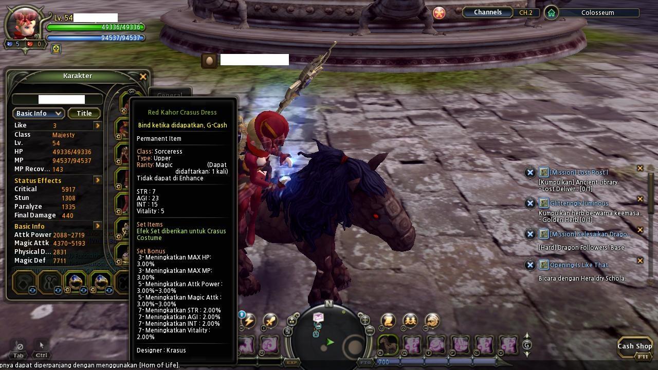 CHAR DRAGONNEST CRYOMANCER +sms,majesty murah jual rugi COD BANDUNG