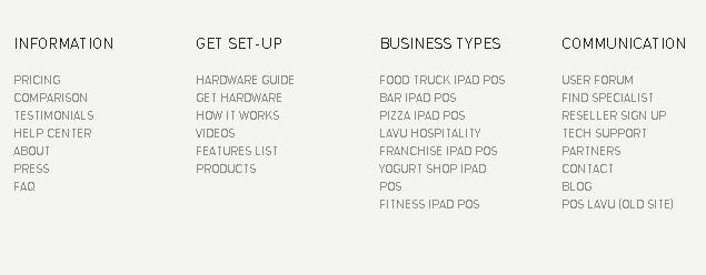(Ask) Footer Menu