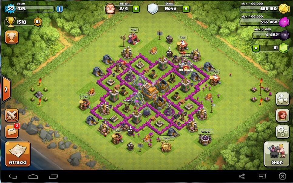 Id Clash Of Clans Coc Th7 Lv59 Kuli 4