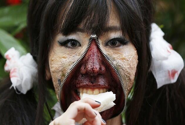 Mulai Kostum Joker Hingga Zombie Meriahkan Parade Halloween di Jepang (pict)