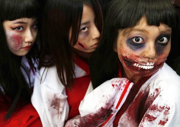 Mulai Kostum Joker Hingga Zombie Meriahkan Parade Halloween di Jepang (pict)