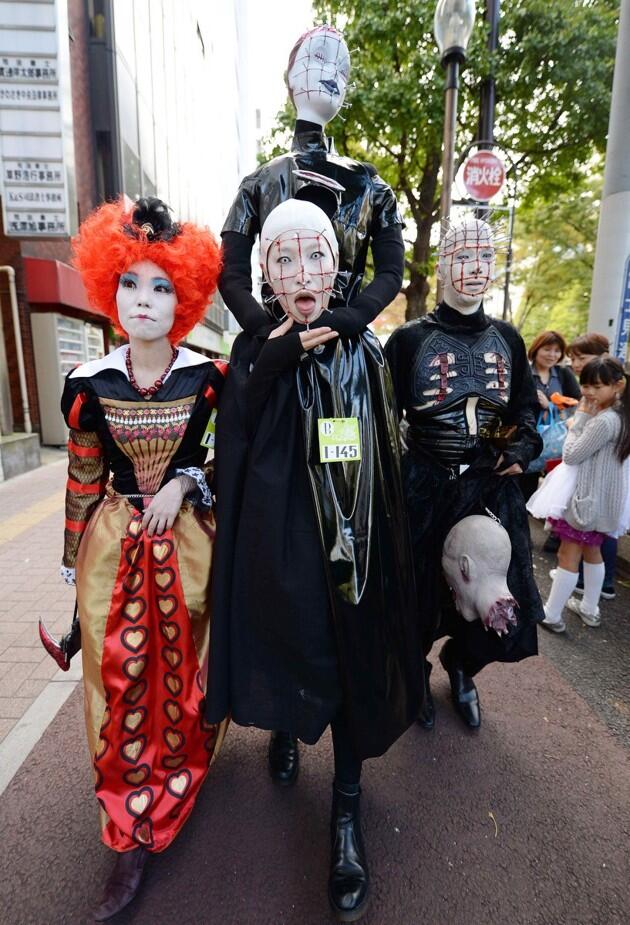 Mulai Kostum Joker Hingga Zombie Meriahkan Parade Halloween di Jepang (pict)