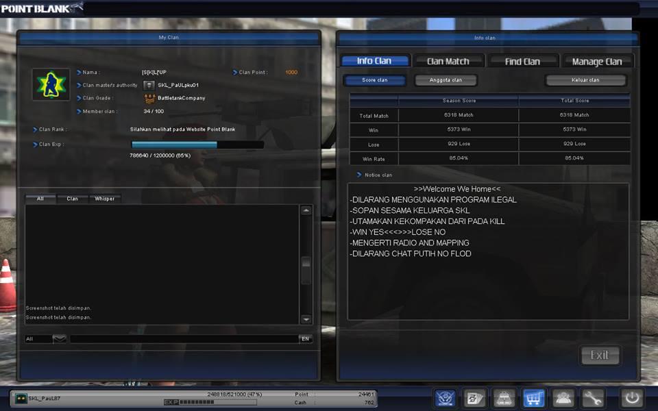 DI JUAL CLAN POINT BLANK PEKANBARU